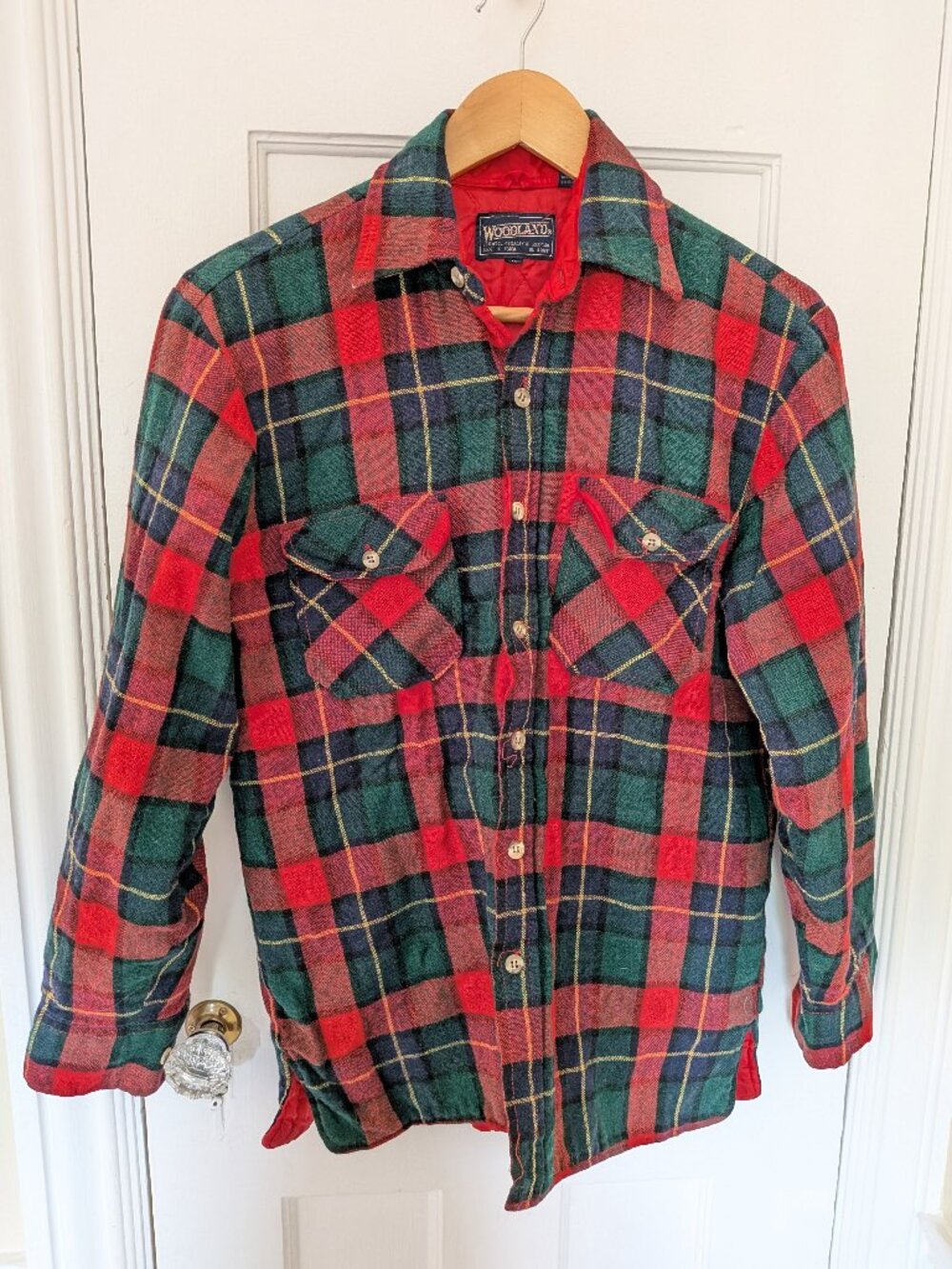 Vintage Woodland Mens Flannel Shacket